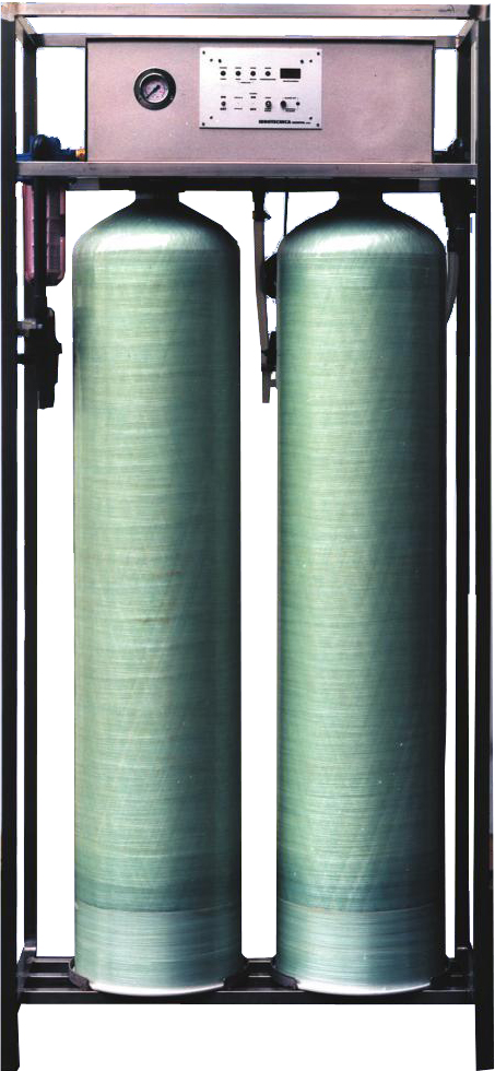 Déminéralisateur d'eau industriel en double colonnes